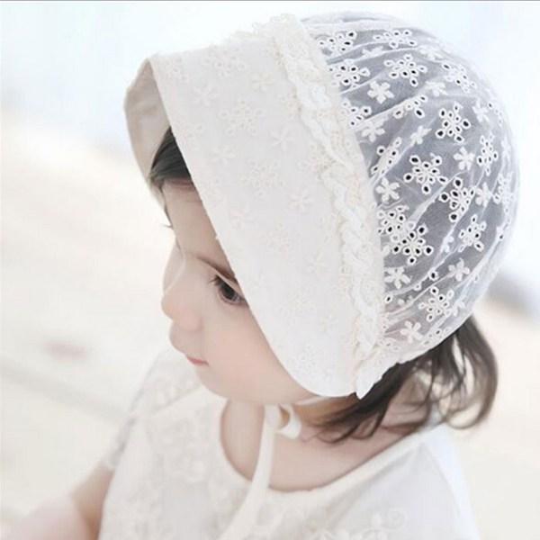 S-Buck Princess Lace Fun Booching Net, Head Circumference 48cm Toure, Ivory, Popular Baby Clothes In Korea