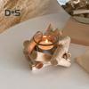 Driftwood Candlestick Handmade Wooden Tealight Candle Holder Rustic Candle Cup for Home Living Room Bedroom Kitchen Decor