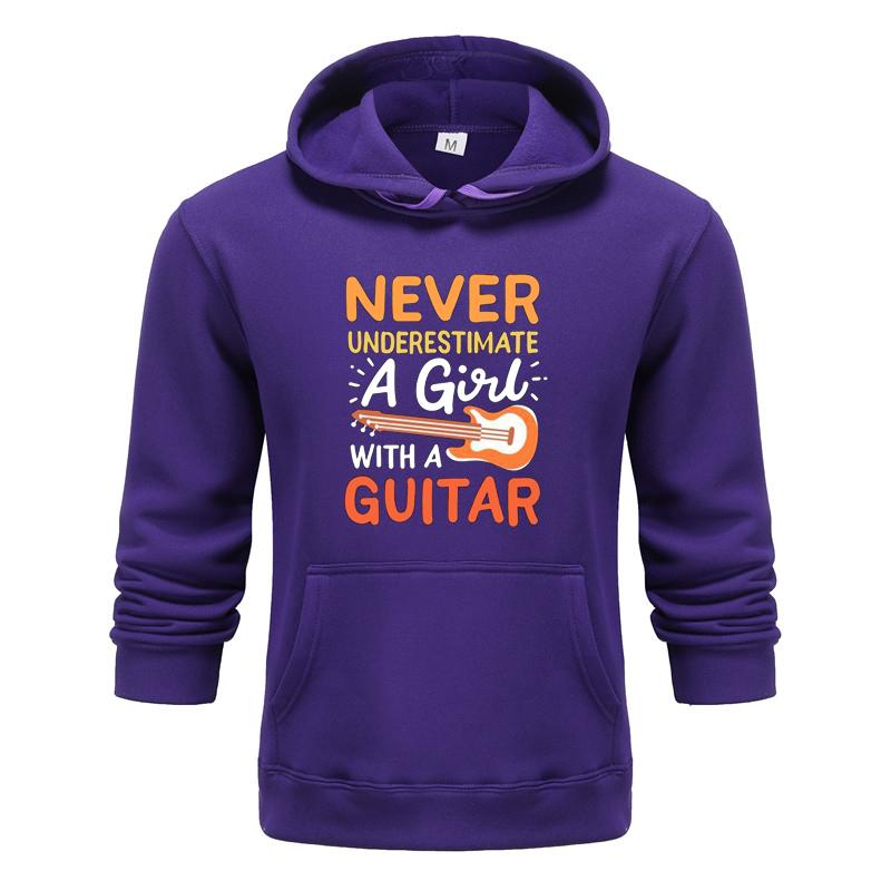 Осенне-зимняя новая персонализированная одежда с принтом гитары, толстовка для мужчин и женщин, пуловер для любителей бега, спортивная толстовка с капюшоном