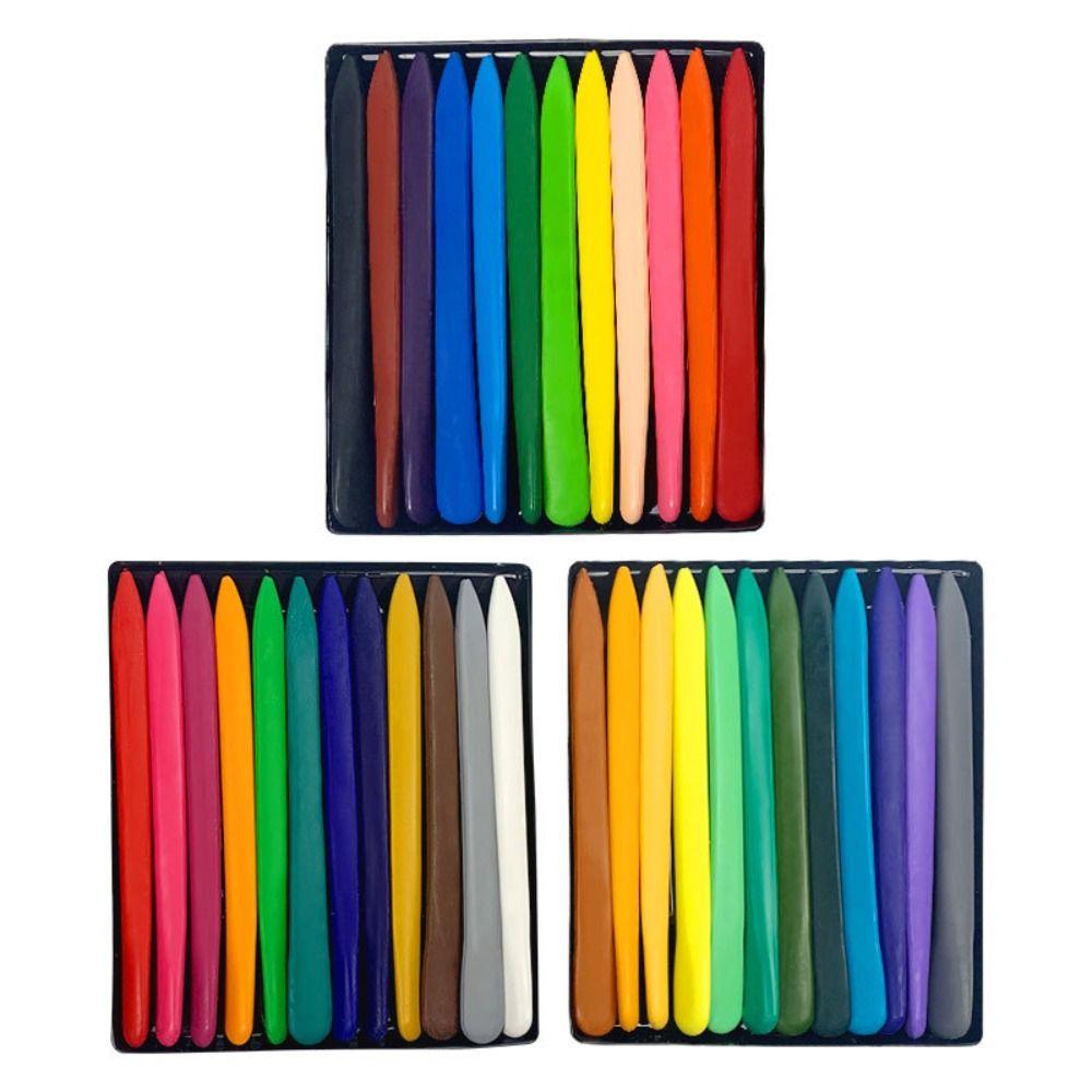 6/12/24/36 Colors Washable Plastic Crayon Oil Painting Stick Early Childhood Education Tools
