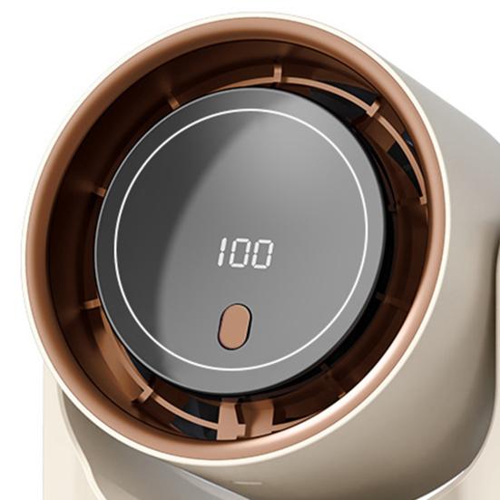 Mini Desk Fan LED Digital Display 100 Speed Adjustable Quiet USB Rechargeable Fan Home Office Outdoor Travel Portable Summer Cooling Fan