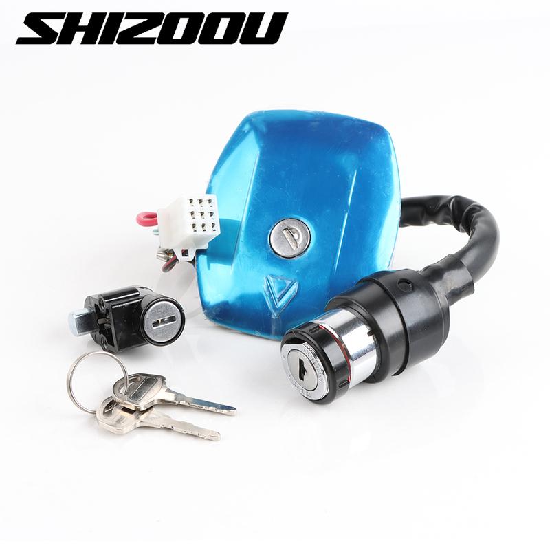 For Haojue Suzuki AX100 AX 100 Lock Set Motorcycle Ignition switch igntion lock set Tank Cap Lock Fuel Tank Lock