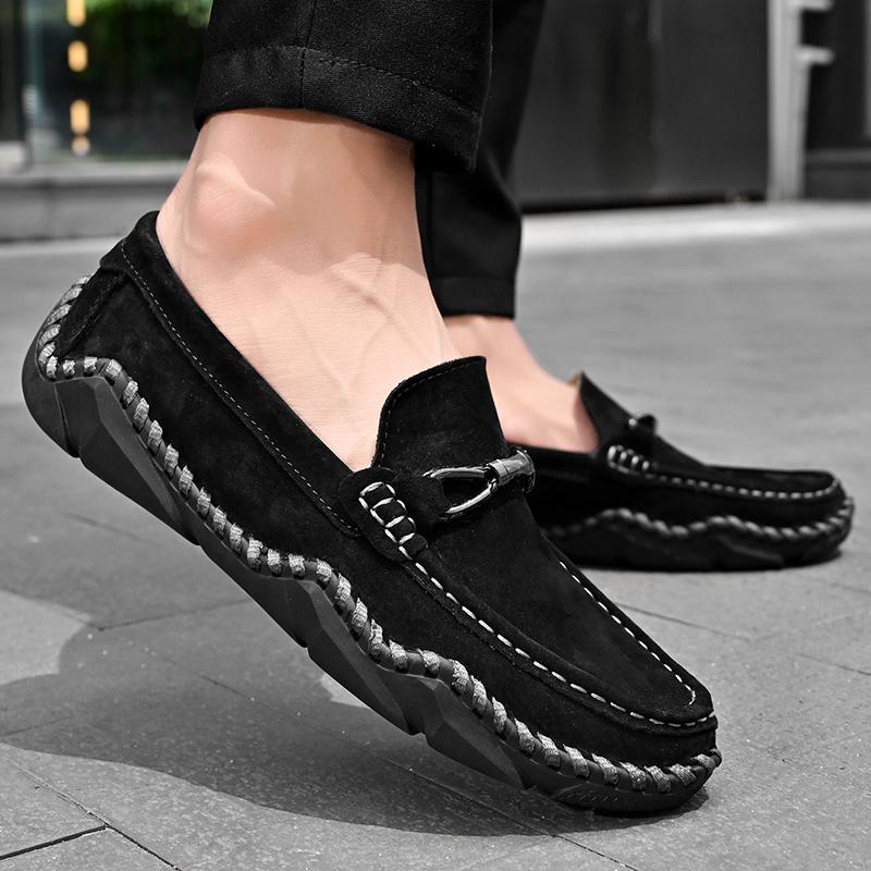 Men Genuine Leather Casual Leather Shoes Men Loafers Comfortable Driving Shoe Moccasins Man Flats Shoes
