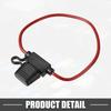 A ABSOPRO Fuse Holder 5A Standard Style Fuse 12 AWG Fuse Holder Waterproof