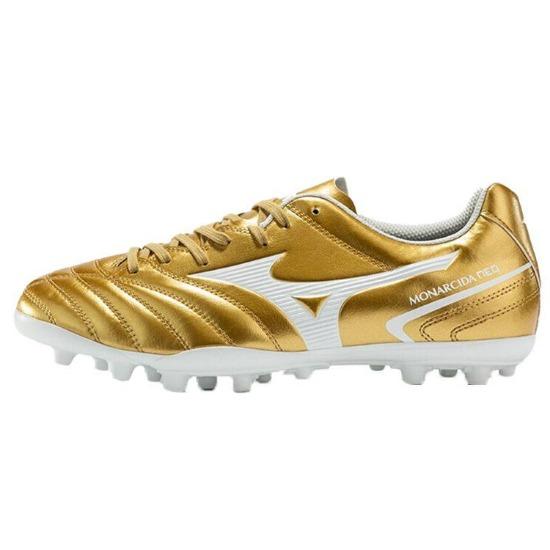 Mizuno Monarcida Neo II Круглый носок На шнуровке Низкий верх AG (Резиновые короткие шипы) Синтетическая кожа Нескользящие Прочные Дышащие Футбольные бутсы P1GA210650