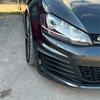 Gloss Black For VW Golf MK7 GTI 2013-2017 ABS Car Front Bumper Fog Light Intake Frame Grille Splitter Spoiler Side Air Vent Trim