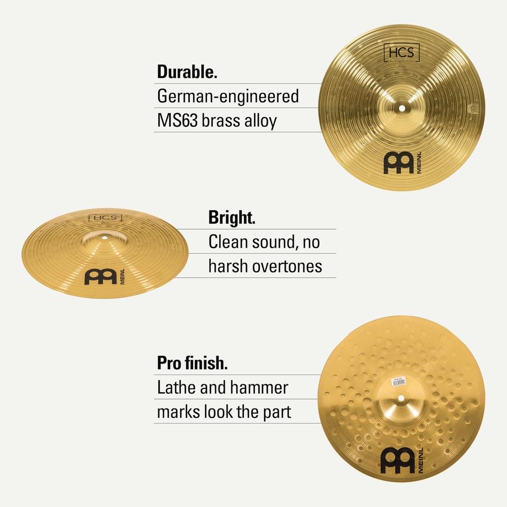 Тарелка крэш Meinl Percussion серии HCS HCS14C, 14 дюймов