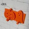 Wall Hook For Renters Pumpkin Ghost Key Hook, 3D Printed Halloween Decor, Face Self Adhesive Holder, No Drill Hanging Double Sticky