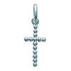 [J3109] - Серебряный кулон «Крест» - 9x18 мм