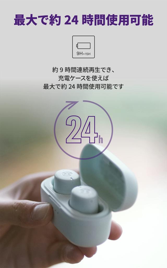 Yamaha Беспроводное прослушивание по Bluetooth Голосовой гейминг До часов IPX5 Эквивалент AAC aptX Эквалайзер TW-E3C(С) Уход за наушниками, Звонки, Режим, 9+15