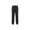 Спортивные брюки мужские с однотонным принтом логотипа бренда и эластичными манжетами, черные 621833-01
