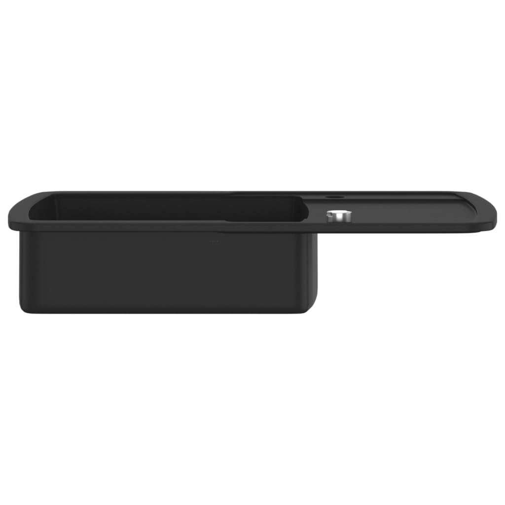 Granite Single Basin Sink Black