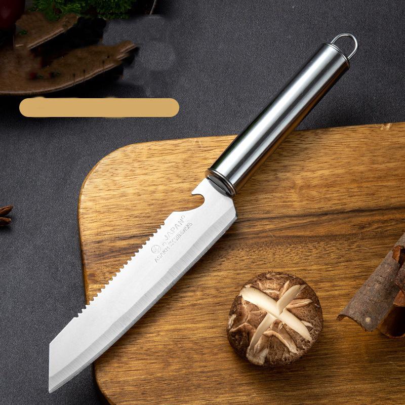 2022 Новый фруктовый нож Многофункциональный нож для чешуи рыбы Многофункциональный фруктовый нож из нержавеющей стали Складной фруктовый нож с пластиковой ручкой для барбекю