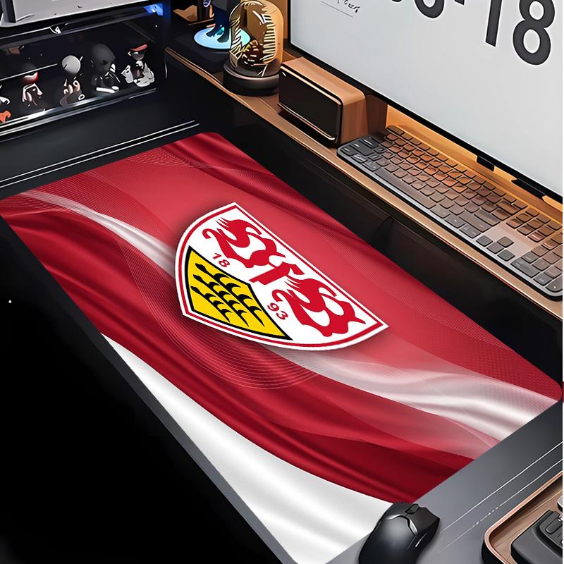 VfB Stuttgart Football Pattern Mouse Pad Non?Slip Rubber Base Gaming Mousepad For Desk Office Home