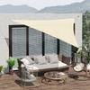 Large Triangular Shade Sail 3 X 3 X 3 M High Density Polyethylene UV Resistant Cream Color