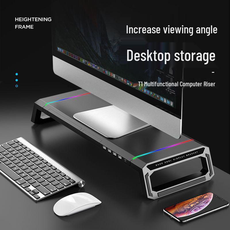 Многофункциональная подставка-подъемник для монитора с USB-разветвителем и органайзером для рабочего стола