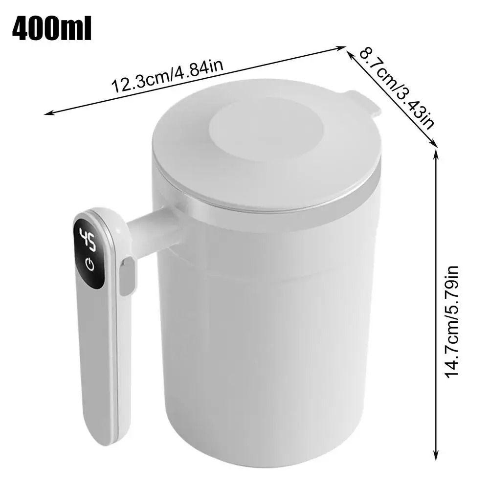 Цифровой дисплей Автоматическая чашка для перемешивания Пылезащитная крышка Электрическая кружка-мешалка Молоко