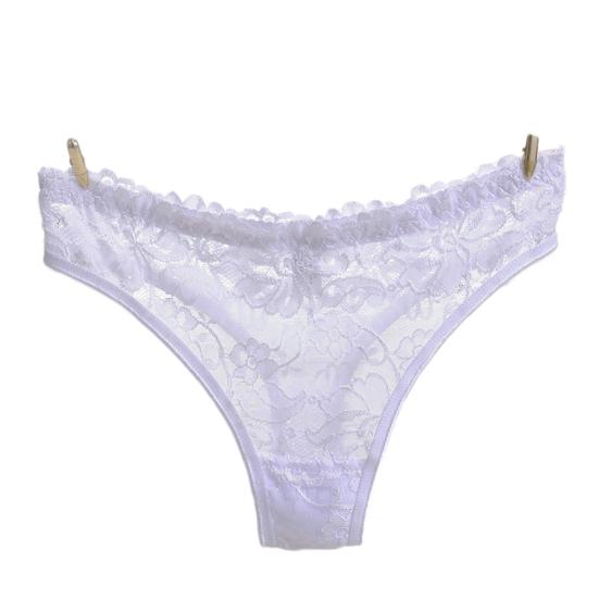 Сексуальные прозрачные кружевные стринги с цветочным принтом, женское нижнее белье, трусики, однотонные стринги