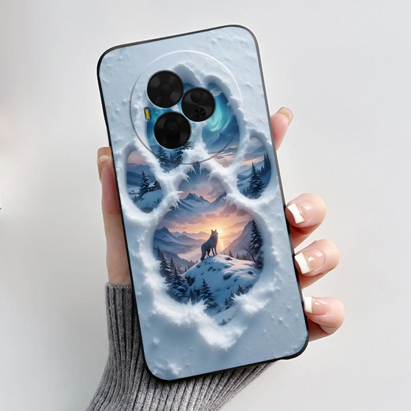 Новый Мягкий Черный Чехол для TCL NxtPaper 60 Ultra Зеленый с Рисунком Мультяшного Кролика Ударопрочный Чехол для TCL Ion X/TCL Ion V