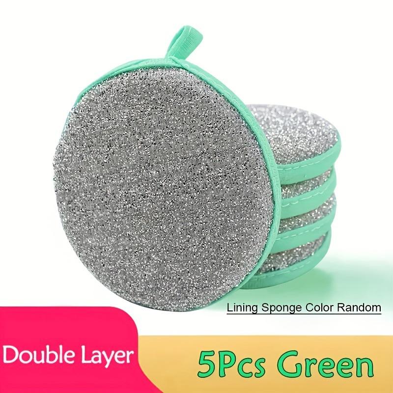 5/10 шт. двусторонняя губка для мытья посуды, кастрюля, губки для мытья посуды, бытовые чистящие средства, кухонная посуда, щетка для мытья посуды