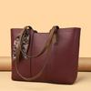 High Quality Women's Designer Solid Color Luxury Shoulder Leather Bags for Women High Capacity