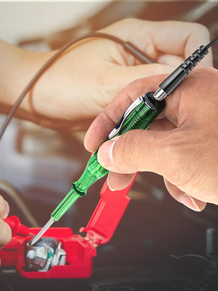 LAOA 12 В 24 В вольтметр зонд напряжения тест карандаш вольтметр электрический индикатор детектор мощности тестер розетка ремонт автомобиля