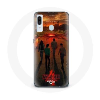 Чехол для Samsung Galaxy A20 «Очень странные дела», 4-й сезон, постер «Экипажи новой теории»