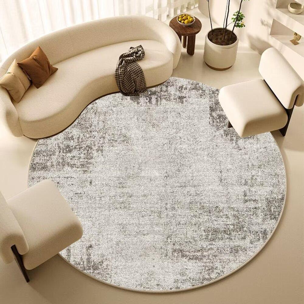 Modern Abstract Round Mat Living Room Carpet Large Area Rug Decoration Bedroom Study Room Computer Chair Floor Mats Antiskid