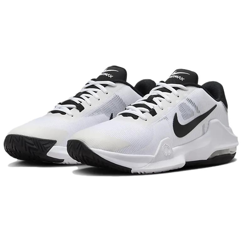 Nike Air Max Impact 4 белые черные мужские кроссовки DM1124-103