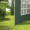 Gazebo Side Panels Sides Replacement With Window For 3x3(m) Or 3x4m Pop Up Gazebo 2 Pack Green