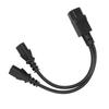 IEC320 C14 To 2 X C13 Female Y Splitter Power Cords 1 In 2 Out 2500W 10A 250V Power Extension Cable for LCD Monitors