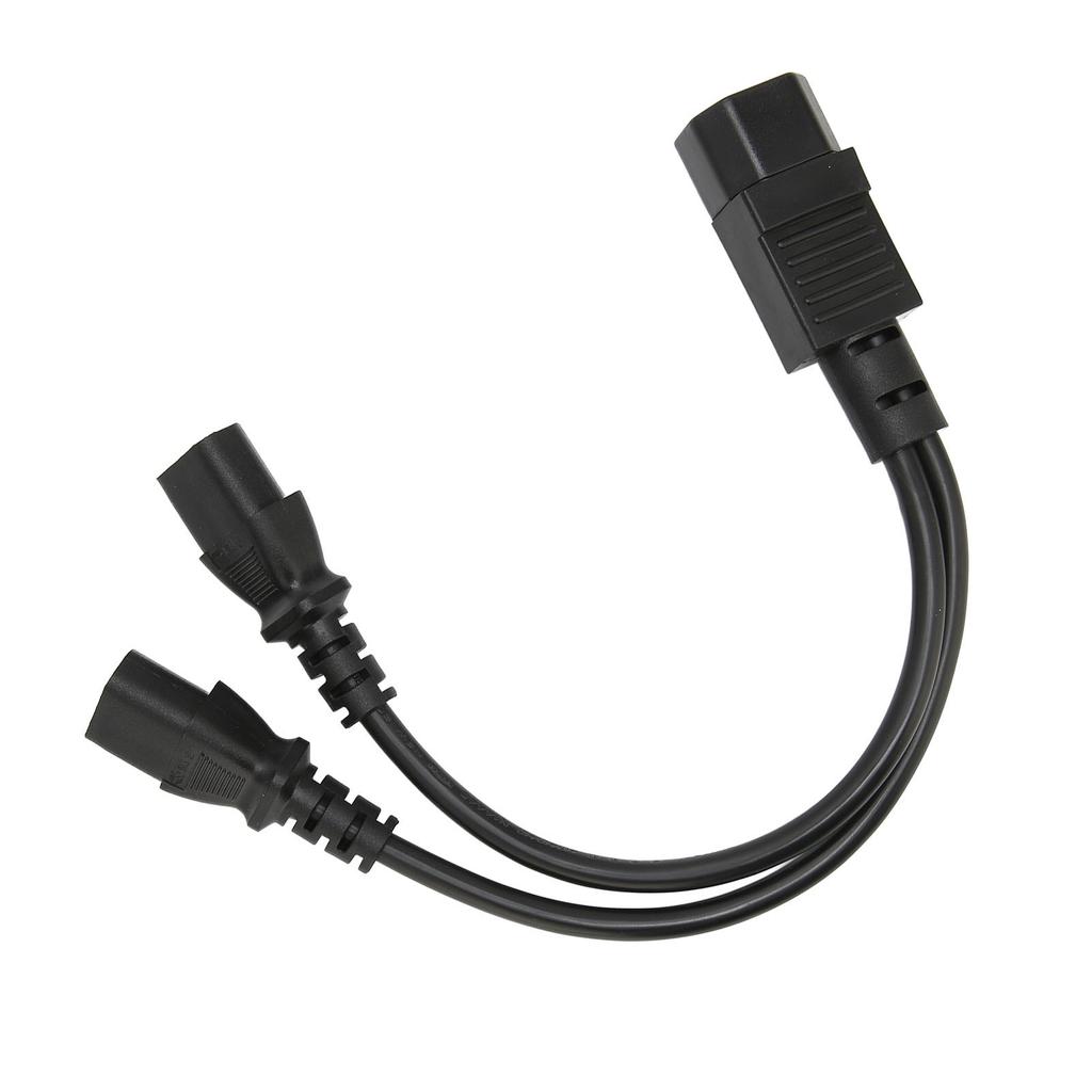 IEC320 C14 To 2 X C13 Female Y Splitter Power Cords 1 In 2 Out 2500W 10A 250V Power Extension Cable for LCD Monitors