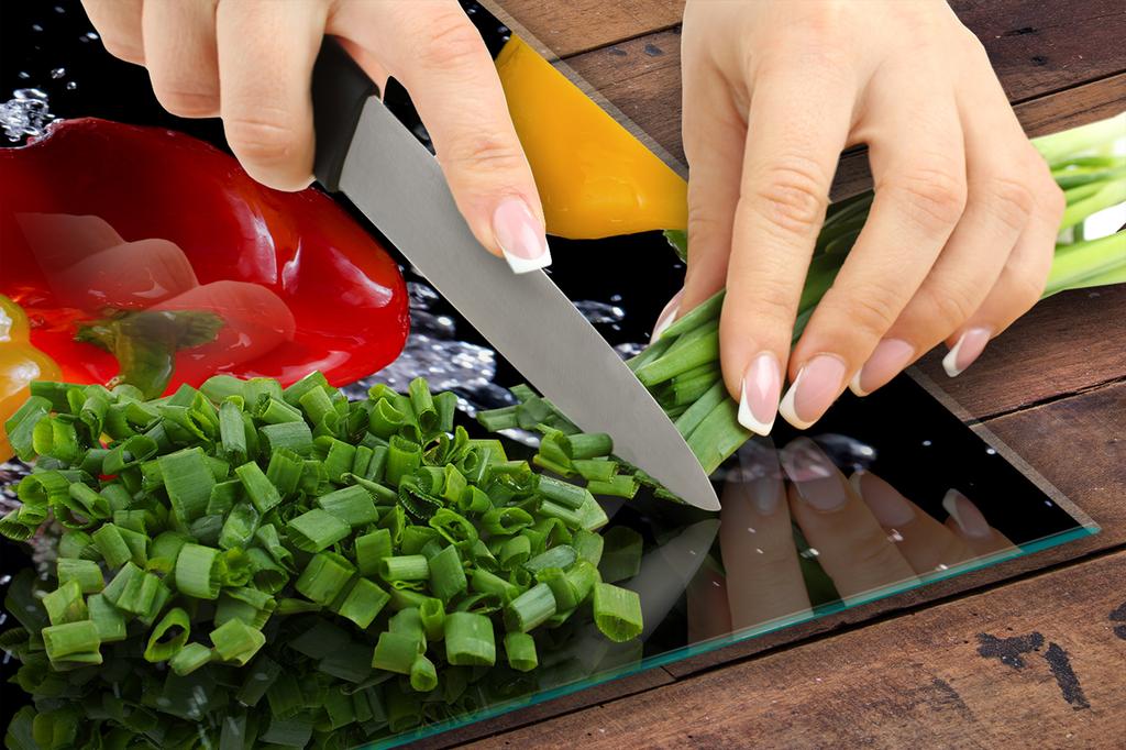 Glass stovetop protector 50x52 Paprika