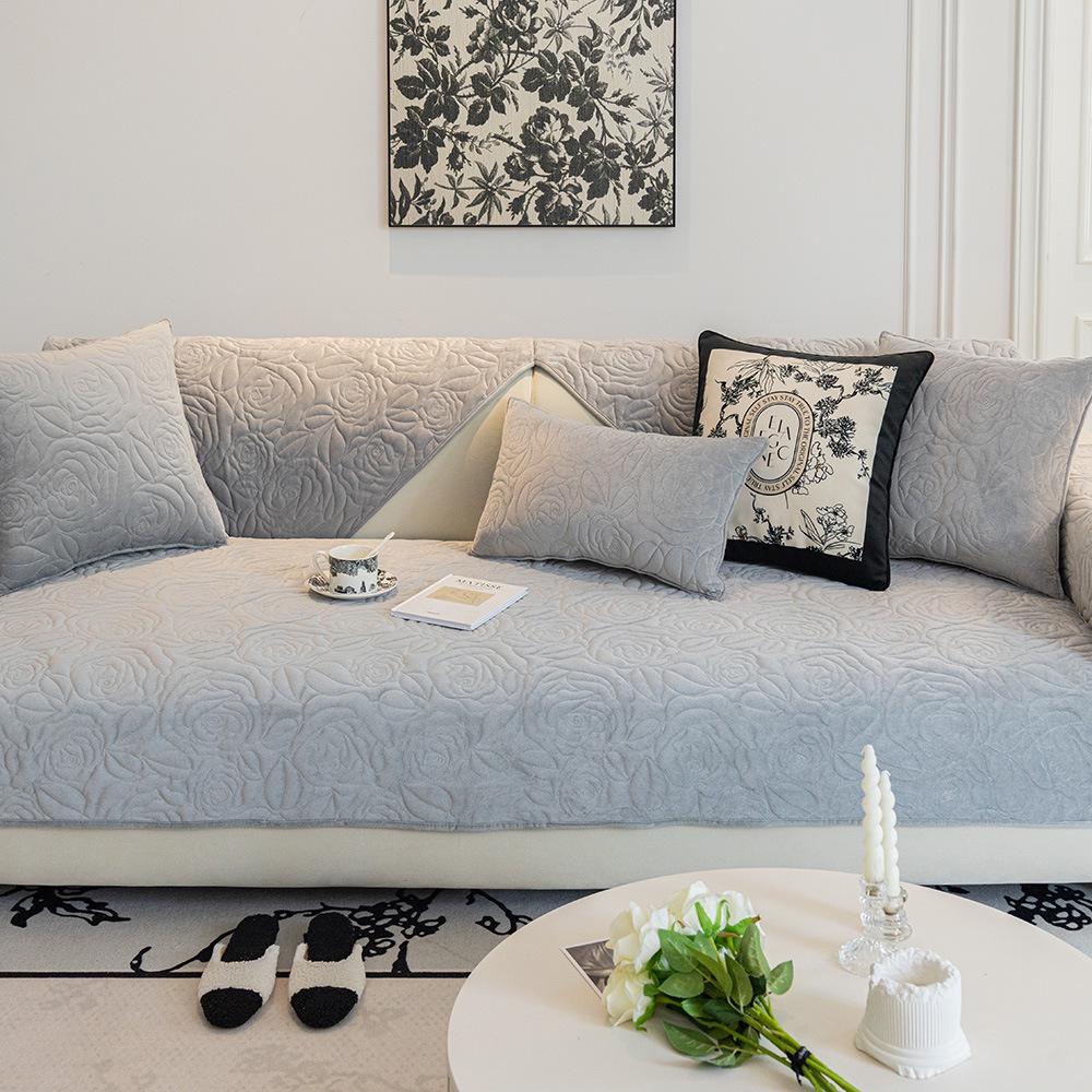 Зимняя хрустальная бархатная диванная подушка, новая легкая французская кремовая подушка в стиле тканевая кожаная диванная подушка