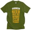 Beer Translations T Shirt for Unisex Cotton Leisure Tshirt Short Sleeves Alcohol Drinking Tee Tops Fashion Slim Fit Clothing