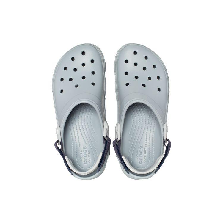 Crocs PU Terlin Нескользящие Дышащие Сабо Унисекс Обувь Серый 206340-007