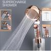 Turbo Shower Head 3 Mode Adjustable High Preassure Water Saving Shower Head Filter Rainfall Shower Nozzle Bathroom Accessories