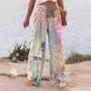 Женские широкие брюки с принтом Four Seasons Casual Wide Leg Брюки Прямые брюки