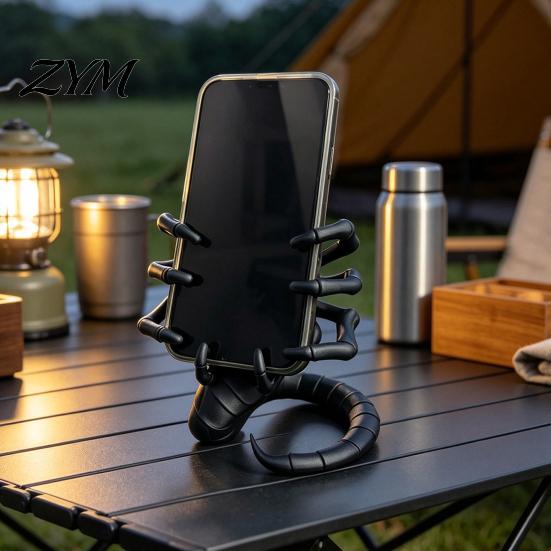 Creepy Figurine Stand Sci-Fi Horror Theme Phone Holder, 3D Printed Unique Desk Ornament, Sci Fi Creative Stable PLA for Home And Office Decor Desktop