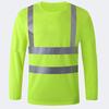 Reflective Safety T-Shirt 360 Degree Reflective Zones High Visibility Quick Dry Long Sleeves