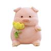 Тюльпан Мультяшная Свинья Плюшевая Игрушка Милая Кукла Животное Украшение Комнаты Детский Праздничный Подарок