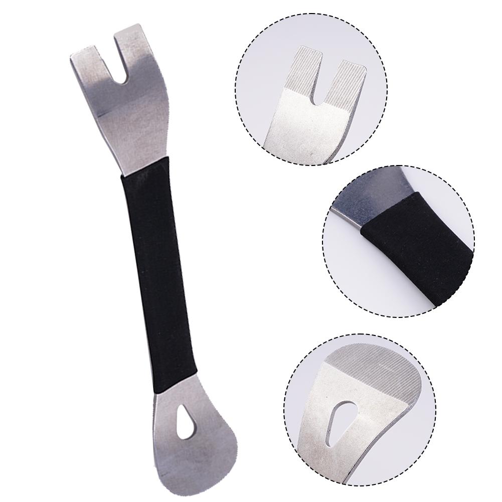 Инструмент для снятия отделки из нержавеющей стали для внутренней дверной панели, снятия крепежа аудиотерминала, двухстороннее снятие отделки D2L7