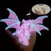 30 см 3D-печатный дракон с двойными рогами, фигурка, крылья. Идеально подходит для украшения автомобиля, дома и автомобиля, игрушка «Летающий дракон» для гостиной