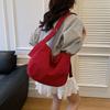 Large Capacity Fashion Messenger Bag New Women's Bag Light Casual Retro Shoulder Bag Simple College Student Cloth Bag Backpack