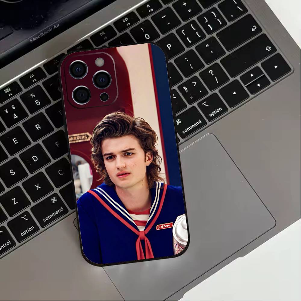 COOL S-Steve H-Harrington Phone Case For iPhone 17,16,15,14,13,12,11 Plus,Pro Max,XS,Soft Silicone Black Cover