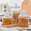 Creative Food Grade Glass Storage Jar Candy Jar Fruit Pickle Jar with Lid Transparent Airtight Jar Glass Container Home Decor