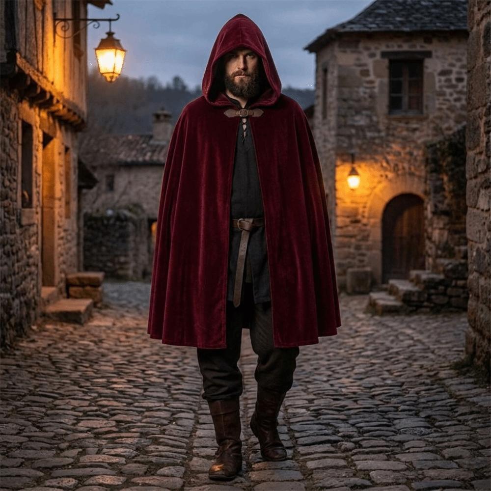 Fantasy Medieval Cloak Dark Style Cosplay Costume Practical Halloween Cloak Halloween Costume