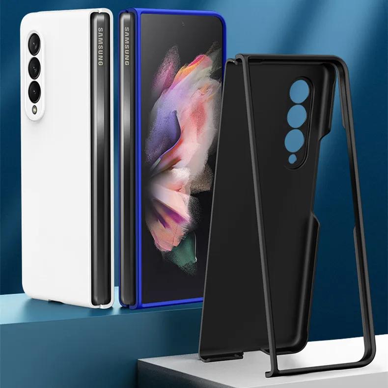 Простой защитный чехол-кейс из ПК для Samsung Galaxy Z Fold7 Fold4 fold6 Fold 7 6 4 5 5G fold5 Fold3 fold2 Fold 3 2 Сумка для телефона Coque