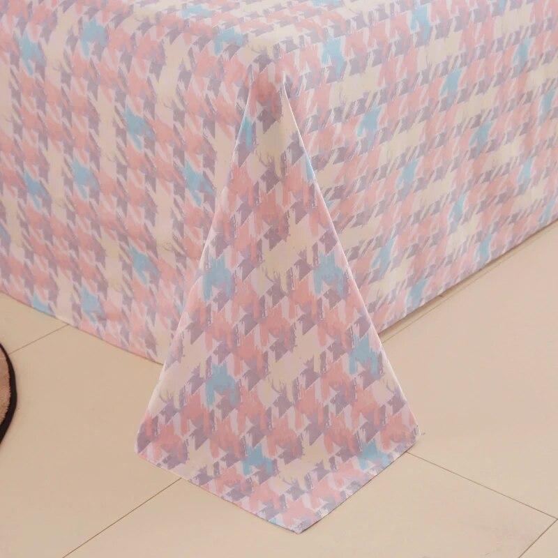 Простая хлопковая простыня с принтом, современная большая простыня, удобное студенческое покрывало, универсальная пылезащитная простыня Four Seasons