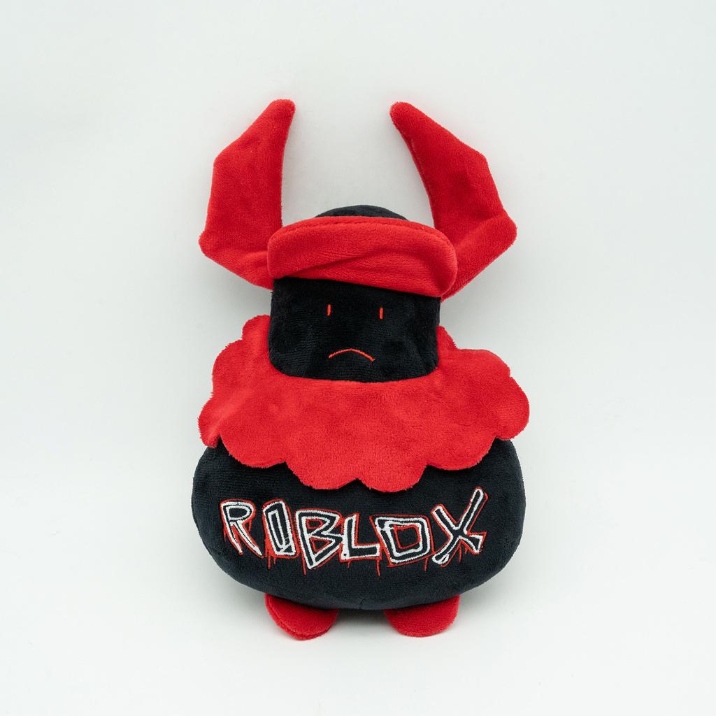 Плюшевая игрушка Roblox Forsaken Guest 666 Черная с красными рогами Мягкая набивная Игровой персонаж Кукла Коллекционная Подарок для детей Фанатов Roblox